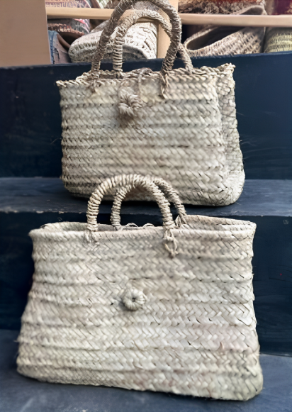 Sac à main Rectangle en doum – Élégance artisanale et naturelle 👜✨