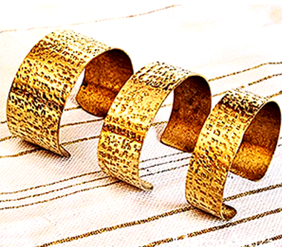 Bracelets MAMOUNIA en Laiton Martelé x3 – Élégance et Artisanat Authentique